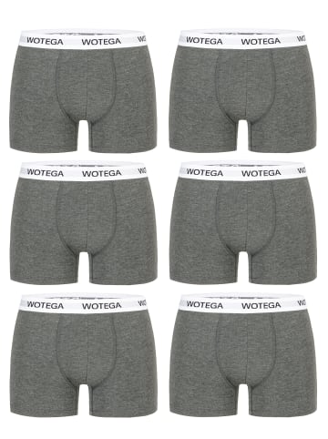 WOTEGA 6er-Set: Boxershorts Joe in Dämmergrau