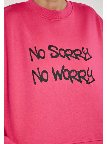 ROCKEASY Damen Sweatshirt in PINK