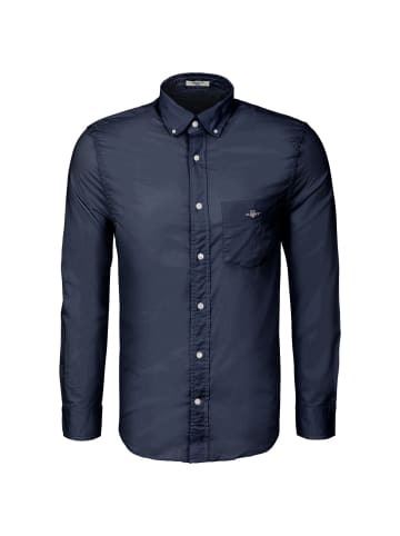 Gant Langarmhemd Reg Classic Poplin in dunkelblau