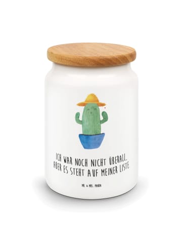 Mr. & Mrs. Panda behälter Kaktus Hut mit Spruch in Weiß