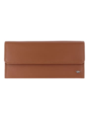 Golden Head Polo Geldbörse RFID Schutz Leder 19.5 cm in cognac