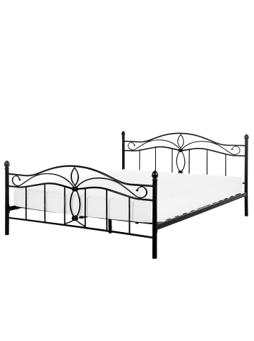 Beliani 2-tlg Doppelbett ANTLIA in Schwarz