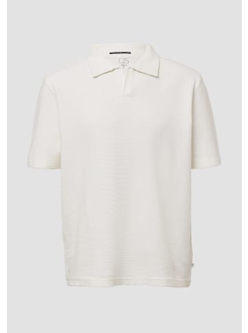 QS Polo-Shirt in 0210_ecru