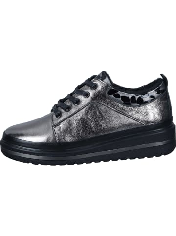 manitu Schnürschuhe, Sneakers Low, Sportliche Halbschuhe in silber