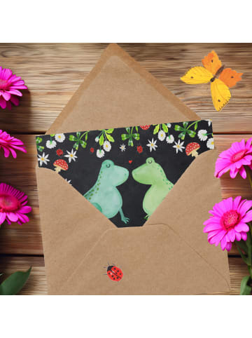 Mr. & Mrs. Panda Grußkarte Frosch Liebe mit Spruch in Kreidetafel