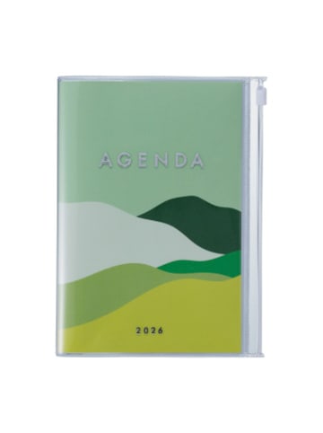 Marks Europe Kalender - MARK'S 2025/26 Taschenkalender, B6 Mountain, Green