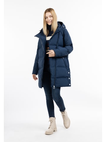 DreiMaster Maritim Winterjacke Mit Wattierung in Dunkelmarine