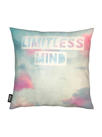 Juniqe Kissen "limitless mind" in Blau & Rosa