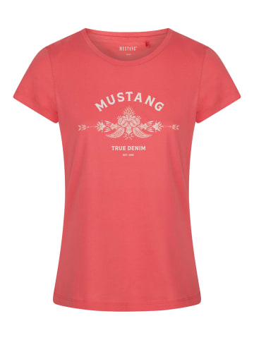 Mustang T-Shirt Alexia C Logo in Rot