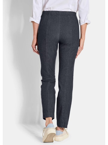 GOLDNER Kurzgröße:  Hose LOUISA Bengalinhose LOUISA in Denim-Optik in marine