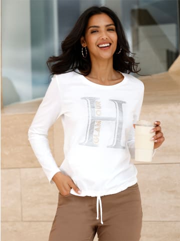 Sieh an! Rundhals-Shirt in ecru