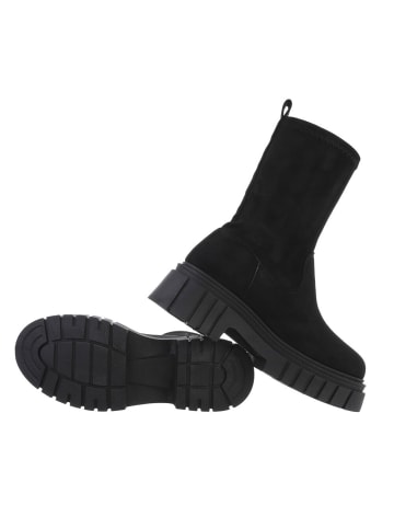 Ital-Design Stiefelette in Schwarz