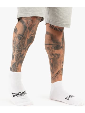 Lonsdale Socke "Hayles Unisex Sneakersocken 6Er-Pack" in Weiß