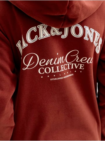 JACK & JONES Junior Hoodie JJEBRANDES BACKP RELAXED SWEAT in fired brick