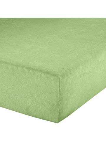 Erwin Müller Frottee Spannbettlaken Erding in apfelgrün