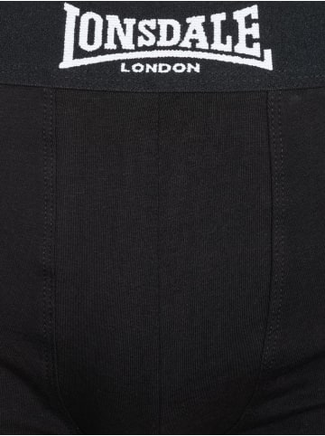 Lonsdale Boxershort "West Challow Boxershorts 4Er-Pack" in Schwarz