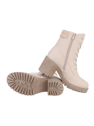 Ital-Design Stiefelette in Beige