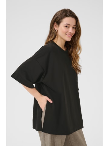 Kaffe Kurzarmbluse KAjenny Oversize fit in Black Deep