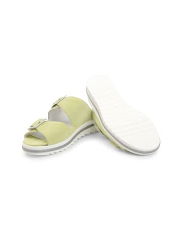 VITAFORM Veloursleder Pantoletten in hellgrün
