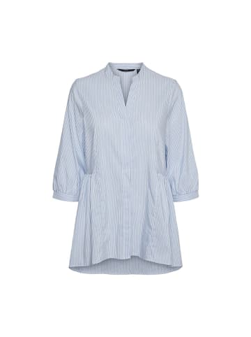 Vero Moda Langarmbluse in Snow White-CASHMERE BLUE