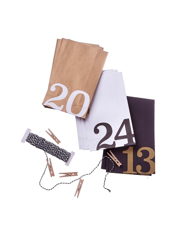 Butlers Butlers Adventskalender-Set SUPRISE 4-teilig in Multicolor