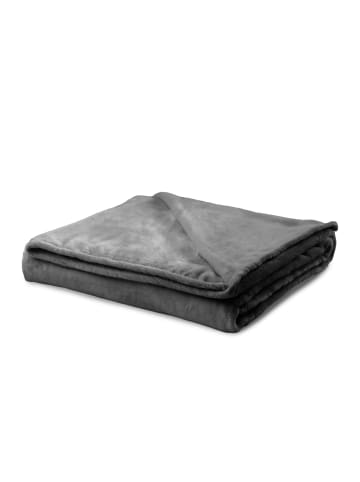 MPS Textiles Zydante Home Fleece Decke Koralle 150x200 cm in Grau