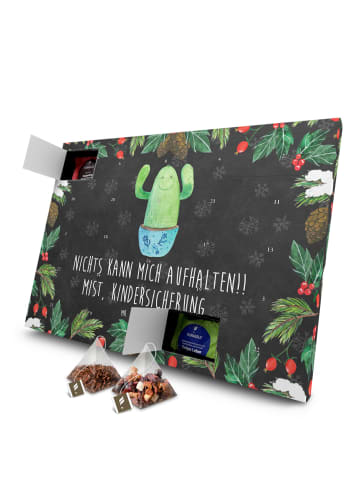Mr. & Mrs. Panda Tee Adventskalender Kaktus Happy mit Spruch in Kreidetafel