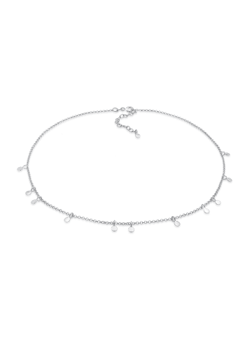 Elli Halskette 925 Sterling Silber Geo, Plättchen in Silber
