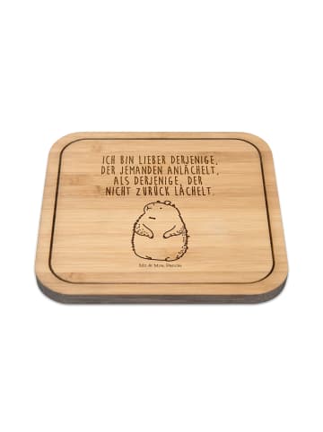 Mr. & Mrs. Panda Kork Untersetzer Murmeltier mit Spruch in Transparent