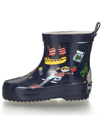 Playshoes Kinder Gummistiefel "Pirateninsel" in Blau