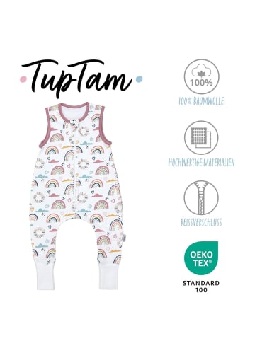 TupTam Babyschlafsack mit Beinen Unwattiert in weiß Modell 4