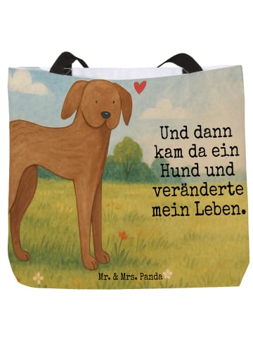 Mr. & Mrs. Panda Schultasche Hund Dogge Design mit Spruch in Weiß