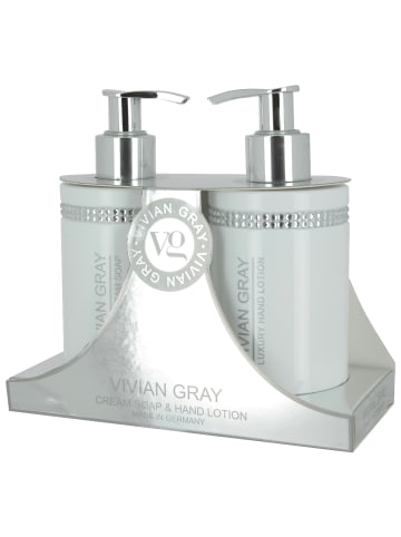 Vivian Gray Creme Crystals Seife & Hand Lotion je 250 ml in Weiß/Silber