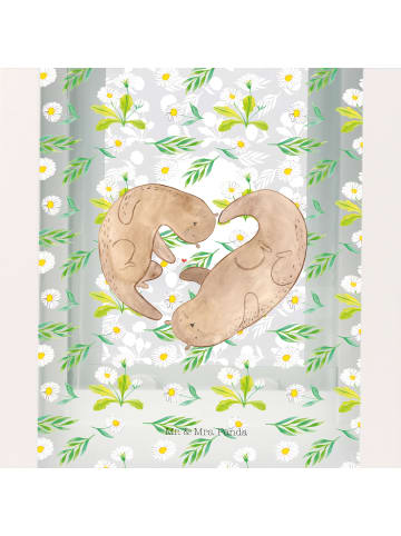 Mr. & Mrs. Panda Laterne Otter Herz ohne Spruch in Transparent