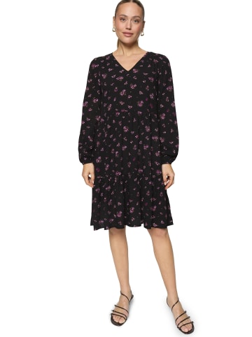 Zero  Stufenkleid mit Aufdruck in Black/Pink