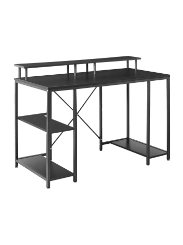 Beliani Schreibtisch CADDO in Schwarz - (W) 120 x (H) 86 x (L) 60 cm