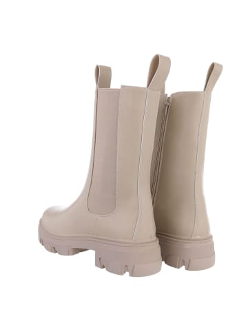 Ital-Design Stiefelette in Beige