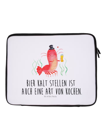 Mr. & Mrs. Panda Notebook Tasche Hummer Weizen mit Spruch in Weiß