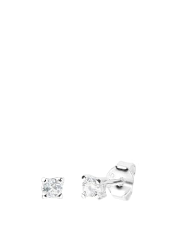 Lucardi 925 Silber Ohrringe Rund
