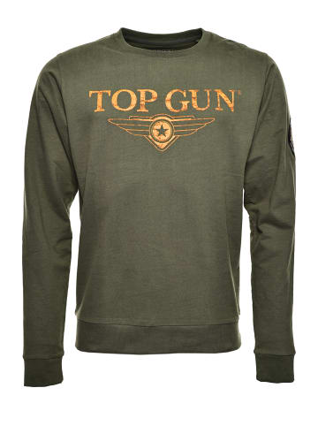 TOP GUN Sweater TG20213005 in oliv
