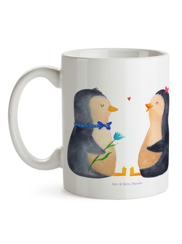 Mr. & Mrs. Panda Tasse Pinguin Pärchen ohne Spruch in Weiß