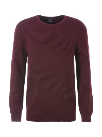John Devin Strickpullover in dunkelrot