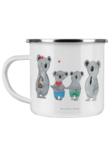 Mr. & Mrs. Panda Kaffeebecher Koala Familie zwei ohne Spruch in Weiß