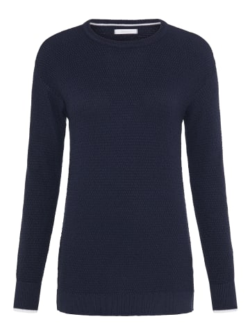 Tamaris Strickpullover in navy-weiß
