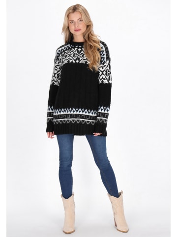 usha FESTIVAL Women Sweater in black multicolor