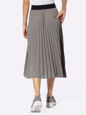 Heine Plissee-Rock in grau