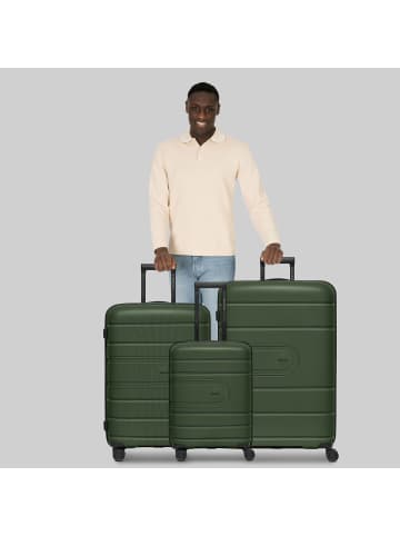 Redolz Essentials 11 4 Rollen Kofferset 3-teilig mit Dehnfalte in olive