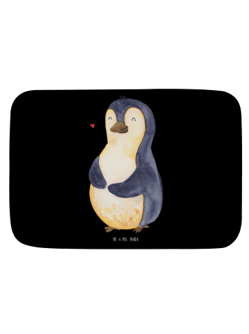 Mr. & Mrs. Panda Badteppich Pinguin Diät ohne Spruch in Schwarz