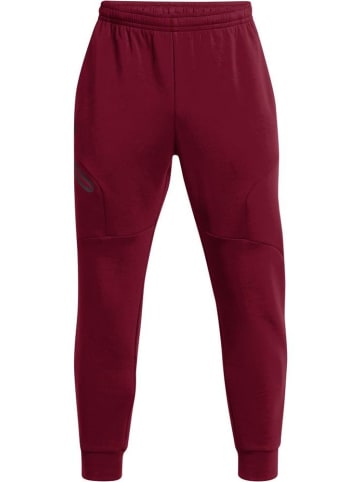 Under Armour Sweat Pant "Ua Unstoppable Flc Jgr Eu" in Rot