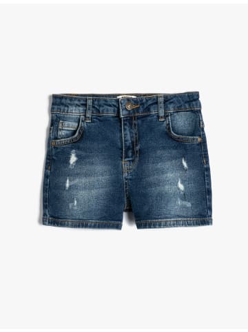 KOTON Shorts in Mittel Indigo